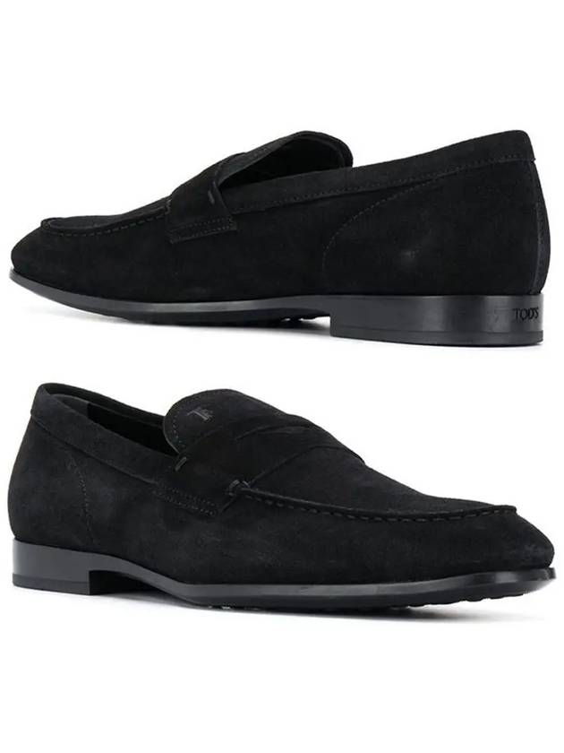 Men's Driving Suede Loafers Black - TOD'S - BALAAN 3