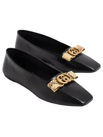 Double G Ballet Flats Black - GUCCI - BALAAN 2