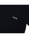 Logo Cable Wool Knit Top Black - MSGM - BALAAN 7