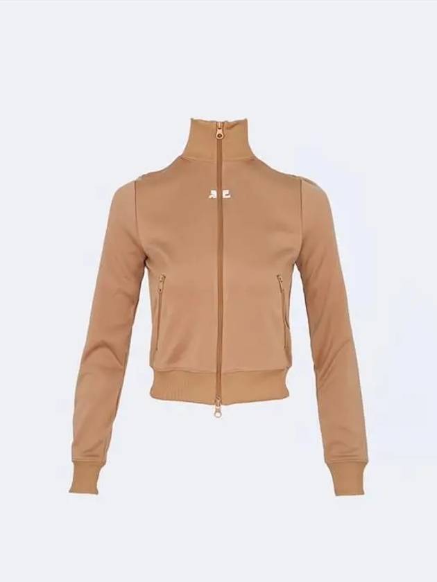 Jersey zipper track jacket brown - COURREGES - BALAAN 4