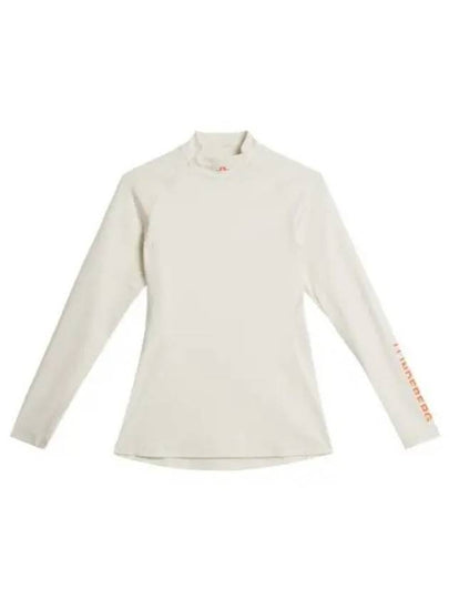 Asa Logo Print Long Sleeve T-Shirt Almond Milk - J.LINDEBERG - BALAAN 2