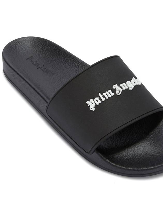 Palm Angels Classic Logo Pool Slider Shoes - PALM ANGELS - BALAAN 4