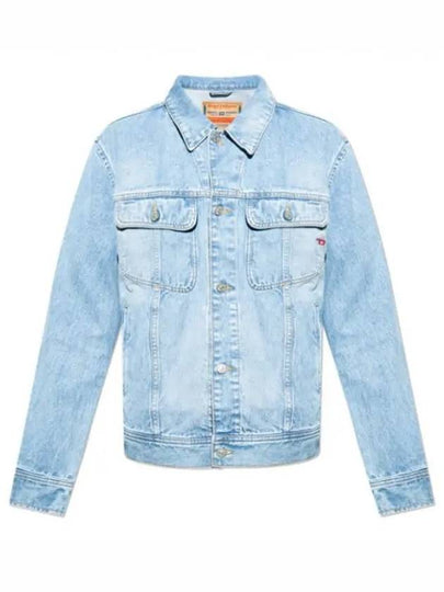 Cotton Denim Jacket Blue - DIESEL - BALAAN 2