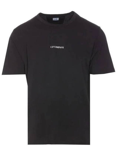 Logo Short Sleeve T-Shirt Black - CP COMPANY - BALAAN 2