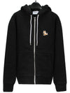 Chillax Fox Patch Zipped Hooded Jacket Black - MAISON KITSUNE - BALAAN 2