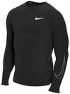 Pro Dri-Fit Swoosh Long Sleeve T-Shirt Black - NIKE - BALAAN 7