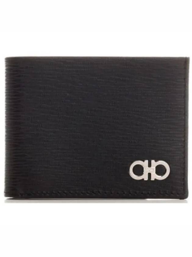 Gancini Half Wallet Black - SALVATORE FERRAGAMO - BALAAN 2