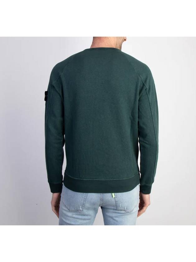 OLD Treatment Wappen Patch Crew Neck Sweatshirt Green - STONE ISLAND - BALAAN 5