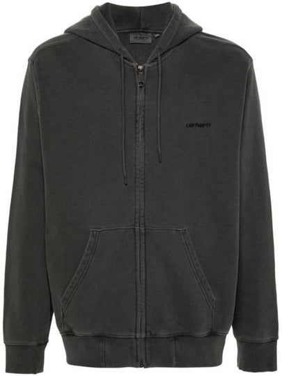 Duster Script Zip Up Hoodie Dark Grey - CARHARTT WIP - BALAAN 2