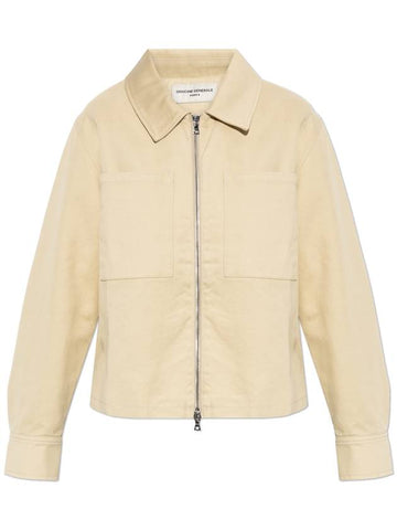 Officine Generale Jacket With Collar, Women's, Beige - OFFICINE GENERALE - BALAAN 1