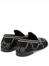 trompe l'oeil jacquard moccasin loafers black - MARNI - BALAAN 5