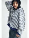 City Striped Sweatshirt Navy Cream - KOOKEESEE - BALAAN 2