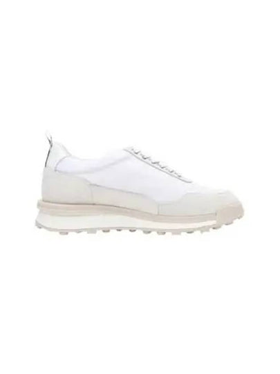 Alumni Eco Nylon Sneaker Tonal White Fun Mix - THOM BROWNE - BALAAN 2