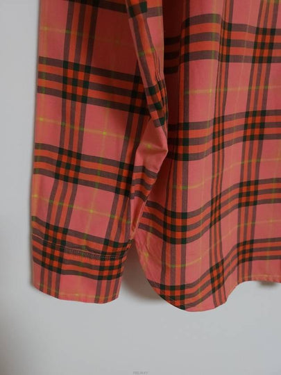 UK6 Pink Check Cotton Women s Shirt 8002969 - BURBERRY - BALAAN 2