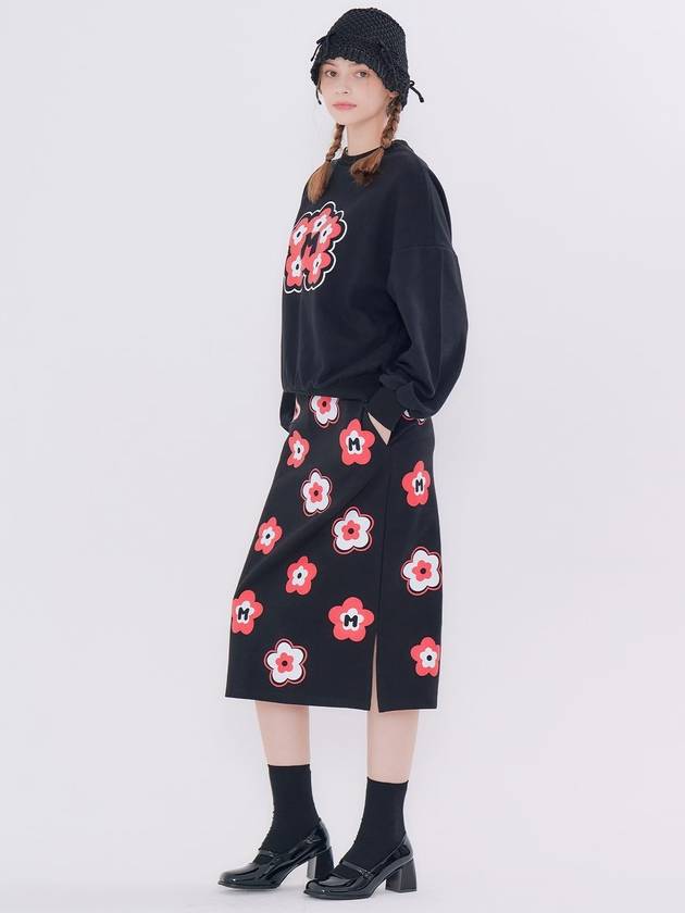 Flower H Line Skirt Black - METAPHER - BALAAN 5