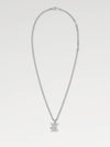 Monogram Raw Necklace Silver - LOUIS VUITTON - BALAAN 4