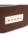 Logo Patch Zipper Cross Bag Brown - MARNI - BALAAN 9