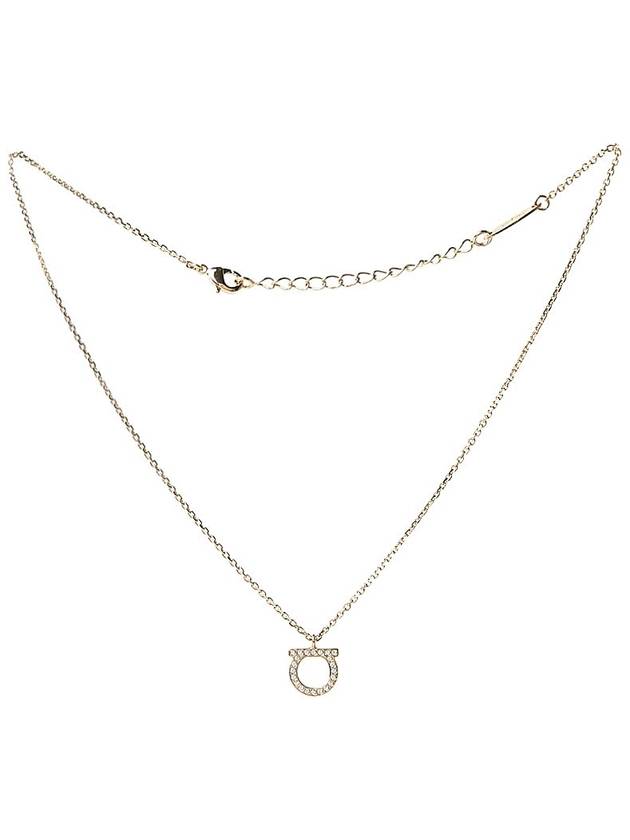 Ferragamo Women's Crystal Gancini Necklace 76 0132 CRYST OROL 0696656 - SALVATORE FERRAGAMO - BALAAN 10