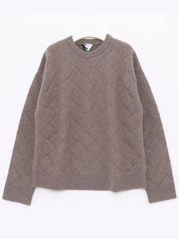 Intrecciato Wool Knit Top Riverbed - BOTTEGA VENETA - BALAAN 4