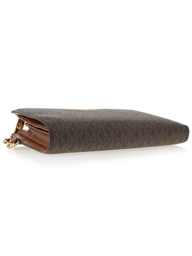 Jet Set Canvas Long Wallet Brown - MICHAEL KORS - BALAAN 6