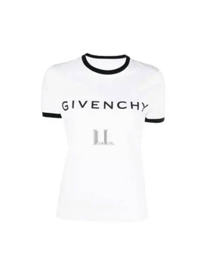 Archetype Slim Fit Cotton Short Sleeve T-Shirt White - GIVENCHY - BALAAN 2