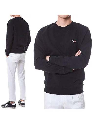 Triple Fox Embroidered Patch Sweatshirt GU00342KM0002 BK - MAISON KITSUNE - BALAAN 1