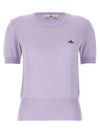 Bea Embroidery Logo Knit Top Lavender - VIVIENNE WESTWOOD - BALAAN 2