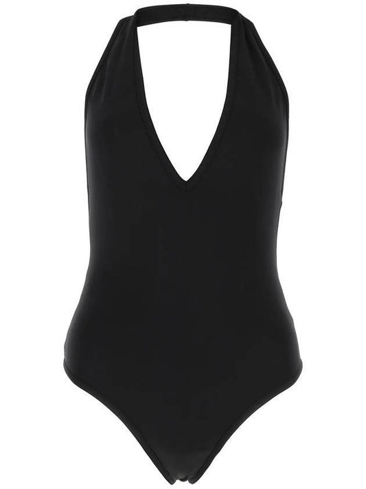 Swimwear V-Neck One-Piece Swimsuit Black - BOTTEGA VENETA - BALAAN 1