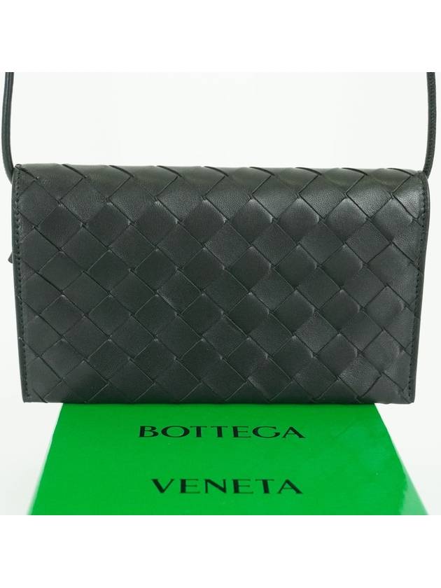 Intrecciato Wallet Cross Bag Black 708586VCPP3 - BOTTEGA VENETA - BALAAN 4