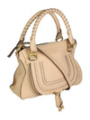 Grained Calfskin Small Tote Bag Sandy Beige - CHLOE - BALAAN 4