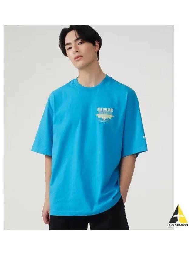 Rising slogan t shirt blue - REEBOK - BALAAN 1