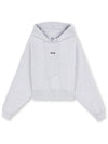 Micro Logo Cotton Hoodie Grey - MSGM - BALAAN 2