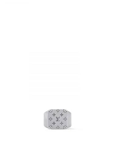 LV Mosaic Signet Ring M1535M - LOUIS VUITTON - BALAAN 1