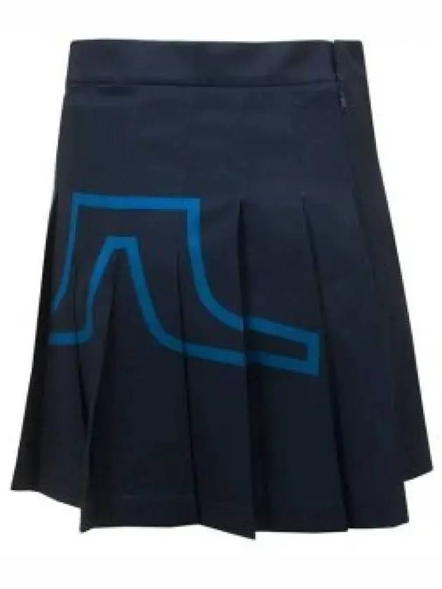 Women's Naomi Pleated Skirt Navy - J.LINDEBERG - BALAAN 2