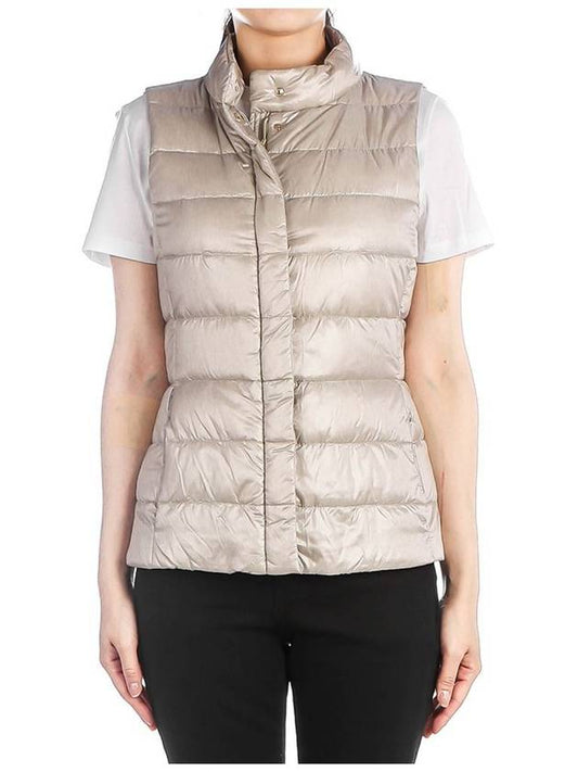 Women's Julia High Neck Vest Padded Gray - HERNO - BALAAN 2