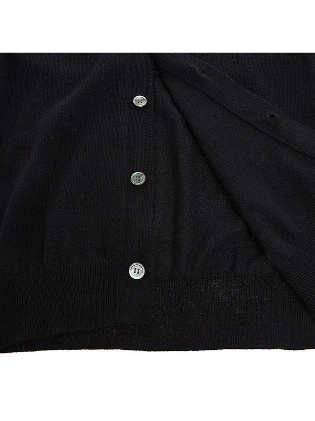 Men's Heart Logo Wool Cardigan P1N008 BLACK - COMME DES GARCONS - BALAAN 8