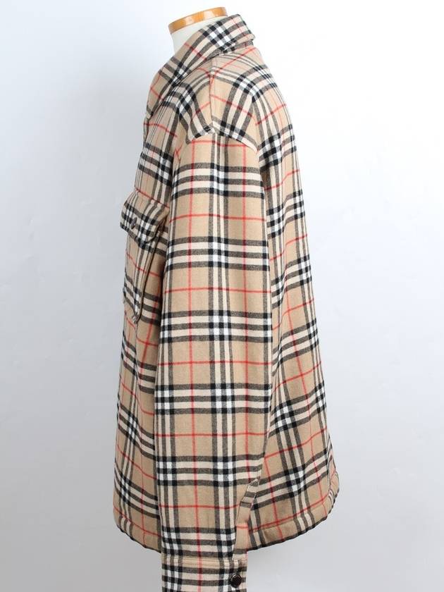 Checked Wool Overshirt XL - BURBERRY - BALAAN 3