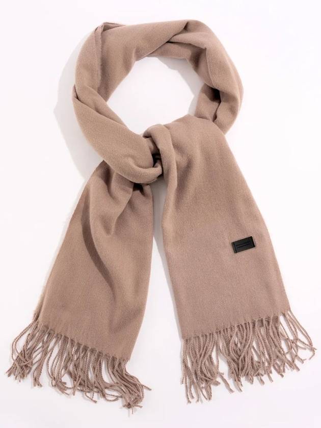 VIRGIN WOOL Muffler Dark Beige - NATIONAL PUBLICITY - BALAAN 1