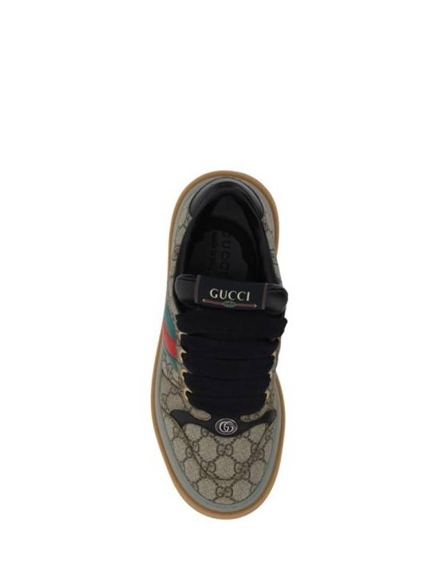 GG Screener Logo Jacquard Low Top Sneakers Beige - GUCCI - BALAAN 5