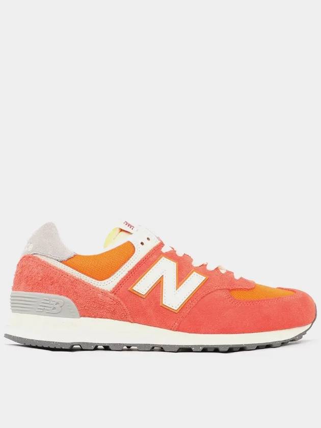 574 Gulf Red Low Top Sneakers Orange - NEW BALANCE - BALAAN 4