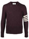 Diagonal Armband Knit Top Burgundy - THOM BROWNE - BALAAN 2