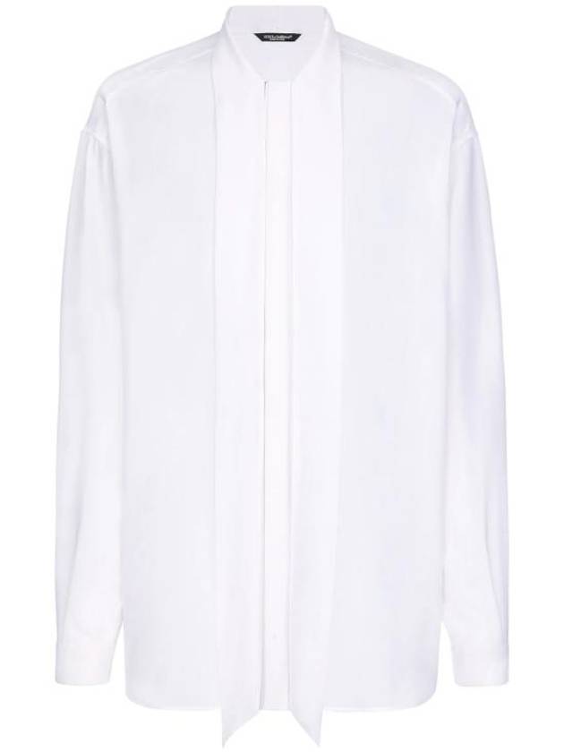 Long Sleeve Shirt G5LR8TFU1ZC W0800 BIANCO OTTICO - DOLCE&GABBANA - BALAAN 1