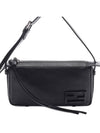 Simply Mini Leather Shoulder Bag Black - FENDI - BALAAN 3