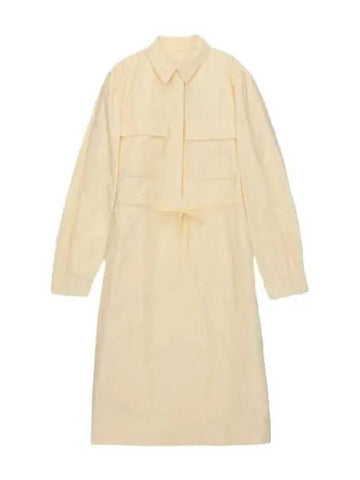 midi collar one piece natural - JIL SANDER - BALAAN 1