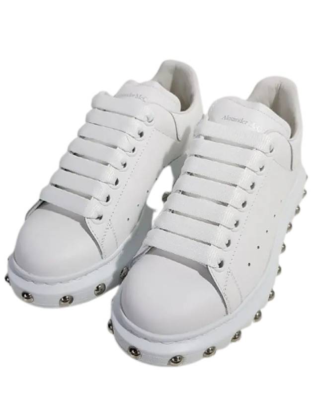 Stud Oversole Low Top Sneakers White - ALEXANDER MCQUEEN - BALAAN 3