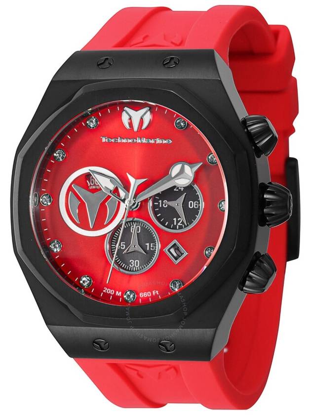 Technomarine Reef Sun Chronograph Quartz Red Dial Men's Watch TM-523003 - TECHNOMARINE - BALAAN 1