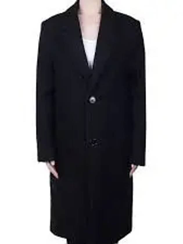 Two Button Wool Single Coat Black - AMI - BALAAN 2