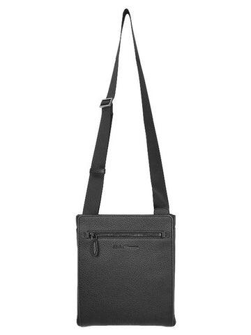 Firenze Leather Cross Bag Black - SALVATORE FERRAGAMO - BALAAN 1