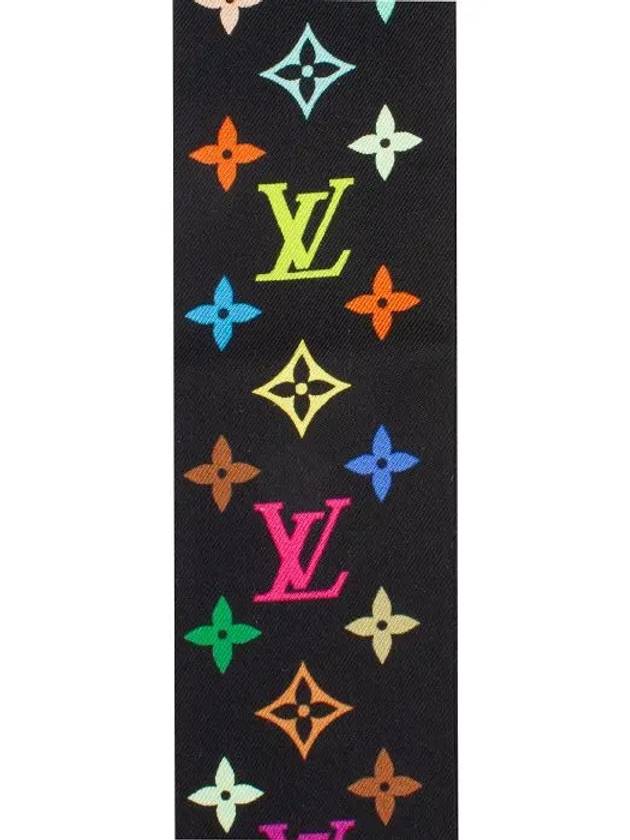 Monogram Multicolor BB Bandeau Silk Scarf Black - LOUIS VUITTON - BALAAN 6