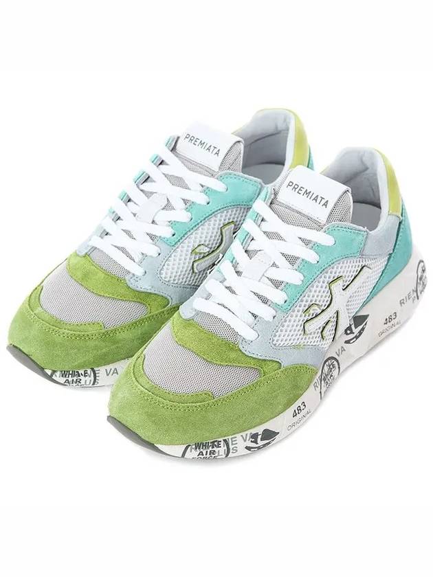 Zaczacd Vintage Oversole Running Low Top Sneakers Green - PREMIATA - BALAAN 2